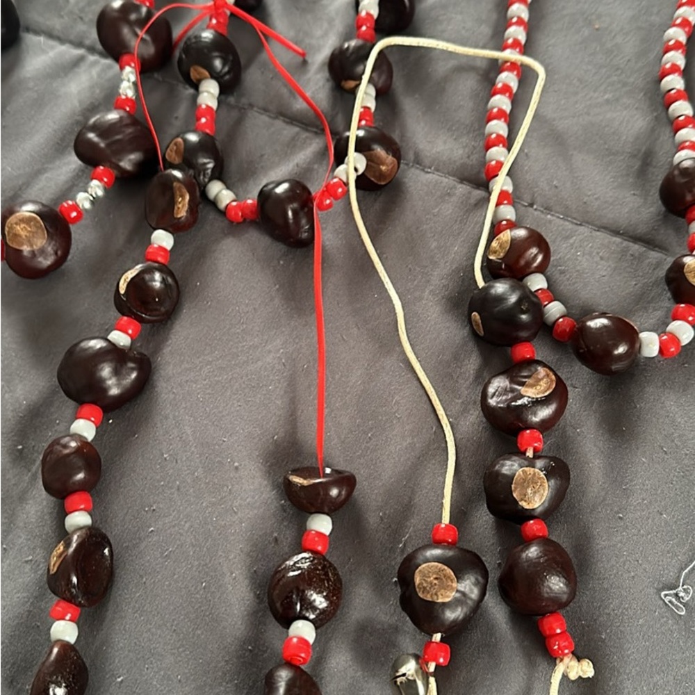 Lot of Handmade Ohio State Buckeye Necklaces - Picture 2 of 5